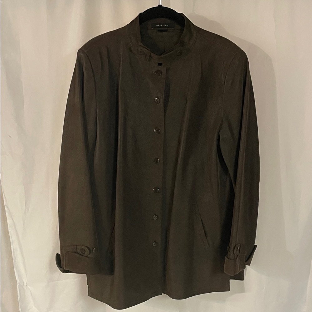Classic Dark Brown Suede Jacket